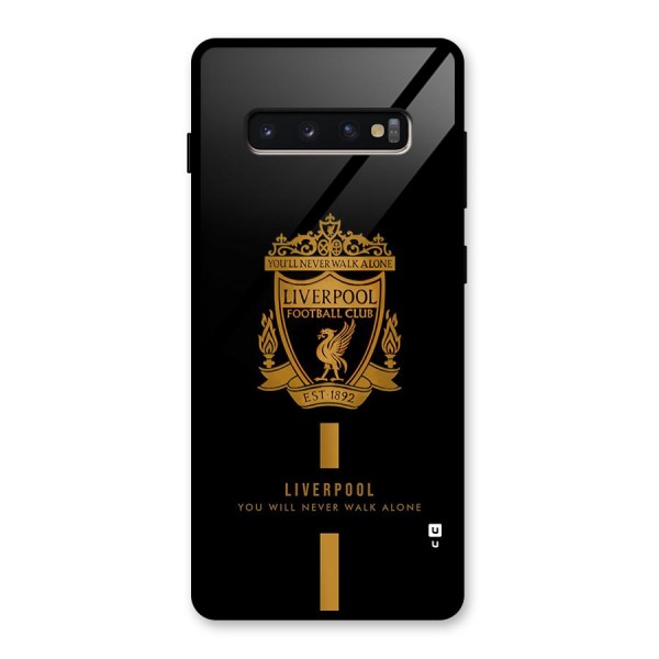 LiverPool Never Walk Alone Glass Back Case for Galaxy S10 Plus