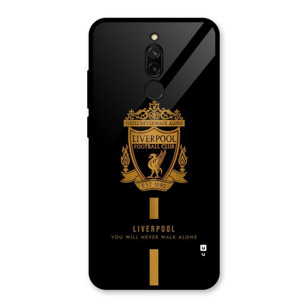 LiverPool Never Walk Alone Glass Back Case for Redmi 8