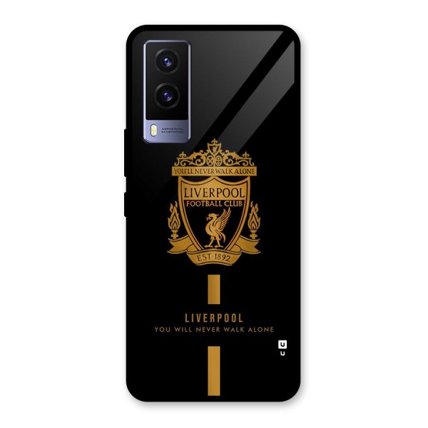 LiverPool Never Walk Alone Glass Back Case for Vivo V21e 5G