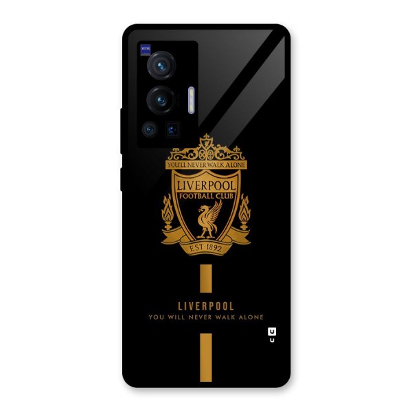 LiverPool Never Walk Alone Glass Back Case for Vivo X70 Pro