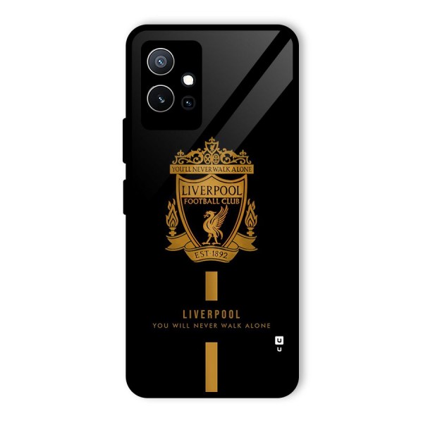 LiverPool Never Walk Alone Glass Back Case for Vivo iQOO Z6