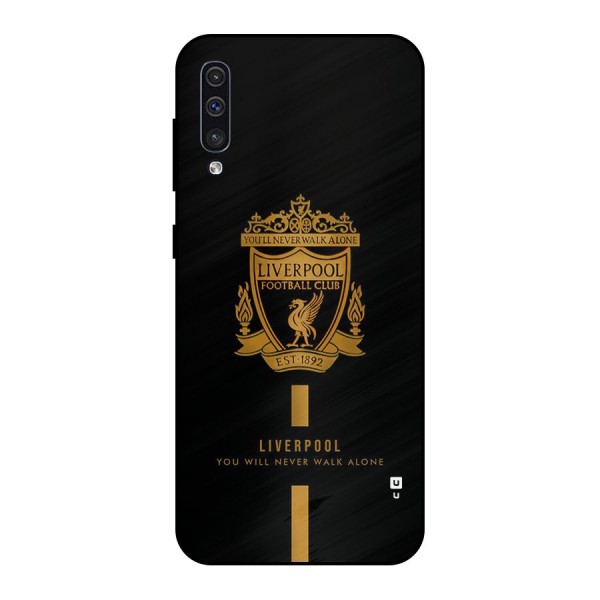 LiverPool Never Walk Alone Metal Back Case for Galaxy A30s