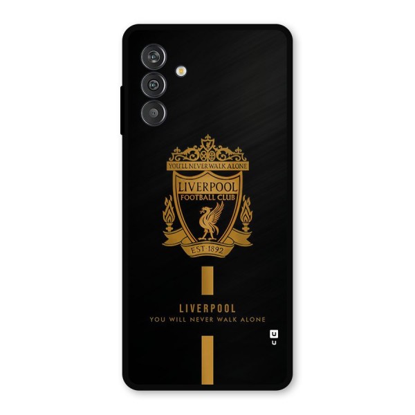 LiverPool Never Walk Alone Metal Back Case for Galaxy M14 5G