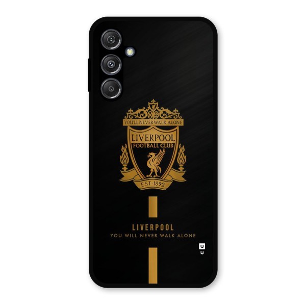 LiverPool Never Walk Alone Metal Back Case for Galaxy M34 5G