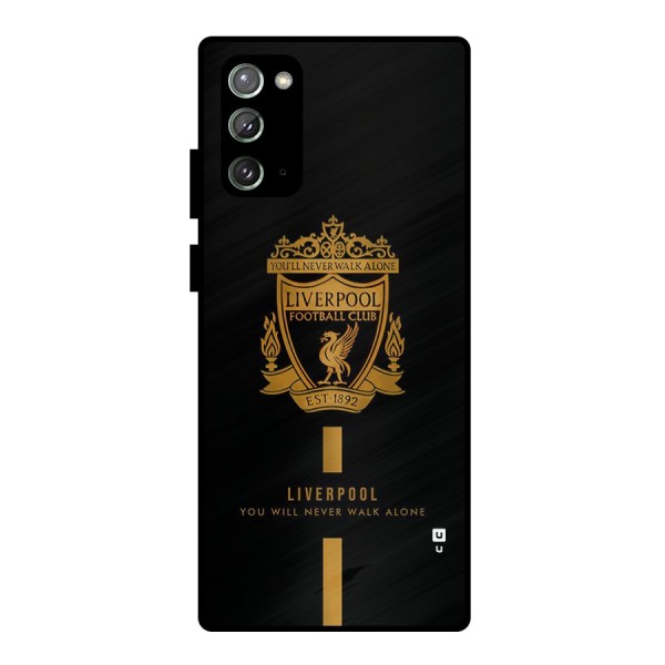 LiverPool Never Walk Alone Metal Back Case for Galaxy Note 20