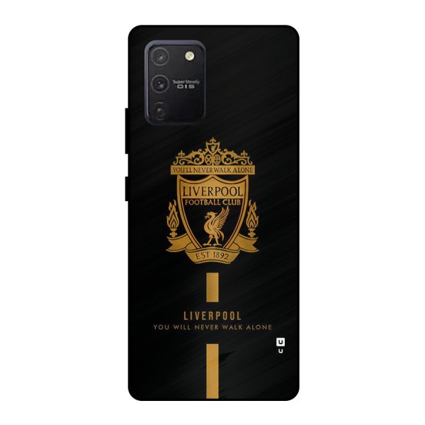 LiverPool Never Walk Alone Metal Back Case for Galaxy S10 Lite