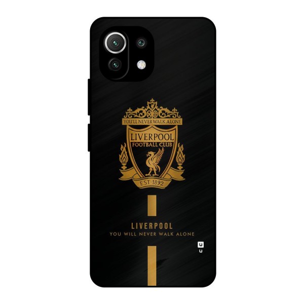 LiverPool Never Walk Alone Metal Back Case for Mi 11 Lite
