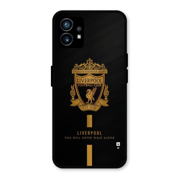LiverPool Never Walk Alone Metal Back Case for Nothing Phone 1