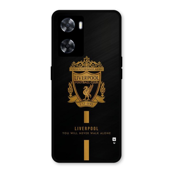 LiverPool Never Walk Alone Metal Back Case for Oppo A77