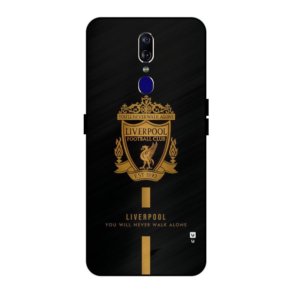 LiverPool Never Walk Alone Metal Back Case for Oppo F11