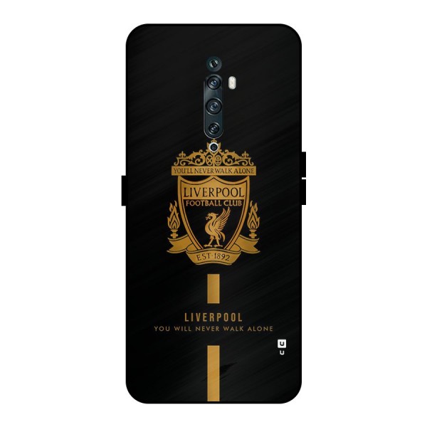 LiverPool Never Walk Alone Metal Back Case for Oppo Reno2 F