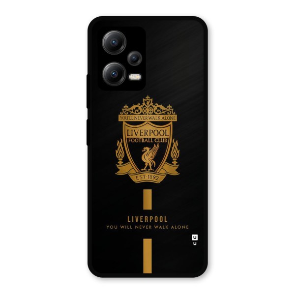 LiverPool Never Walk Alone Metal Back Case for Poco X5