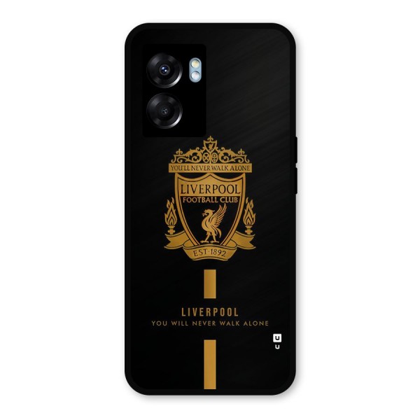LiverPool Never Walk Alone Metal Back Case for Realme Narzo 50 5G