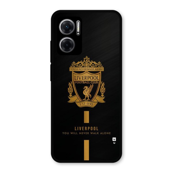 LiverPool Never Walk Alone Metal Back Case for Redmi 11 Prime 5G