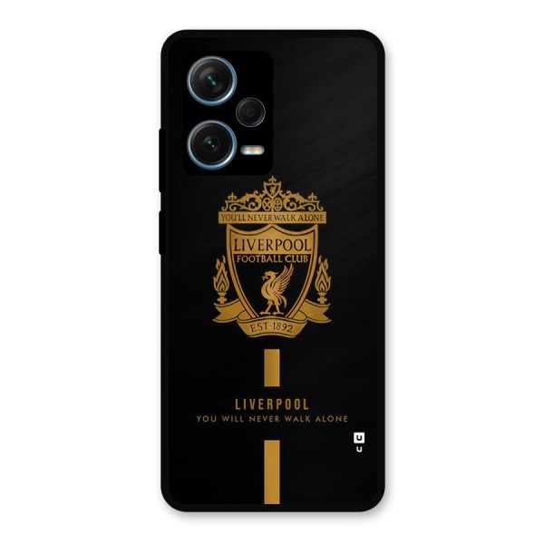 LiverPool Never Walk Alone Metal Back Case for Redmi Note 12 Pro Plus 5G