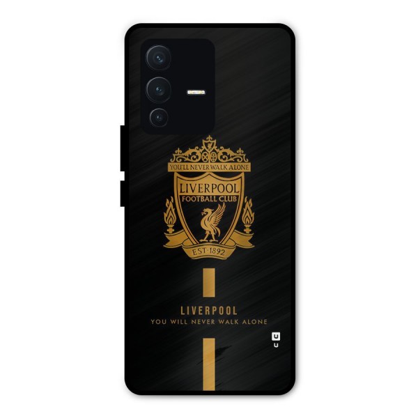 LiverPool Never Walk Alone Metal Back Case for Vivo V23 Pro