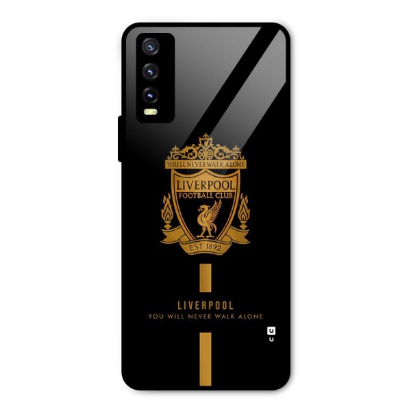 LiverPool Never Walk Alone Metal Back Case for Vivo Y20g