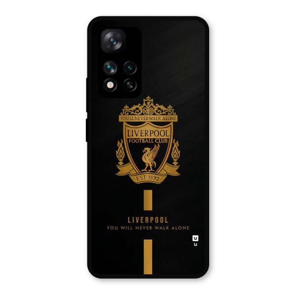 LiverPool Never Walk Alone Metal Back Case for Xiaomi 11i Hypercharge 5G