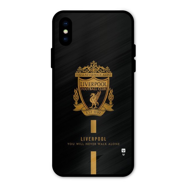 LiverPool Never Walk Alone Metal Back Case for iPhone X