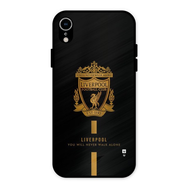 LiverPool Never Walk Alone Metal Back Case for iPhone XR