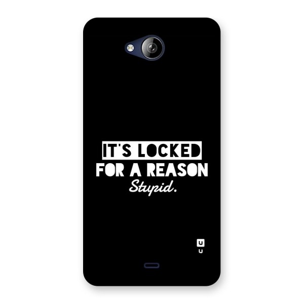 Locked For Stupid Back Case for Canvas Play Q355