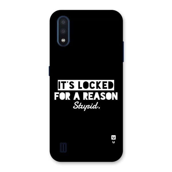 Locked For Stupid Back Case for Galaxy M01
