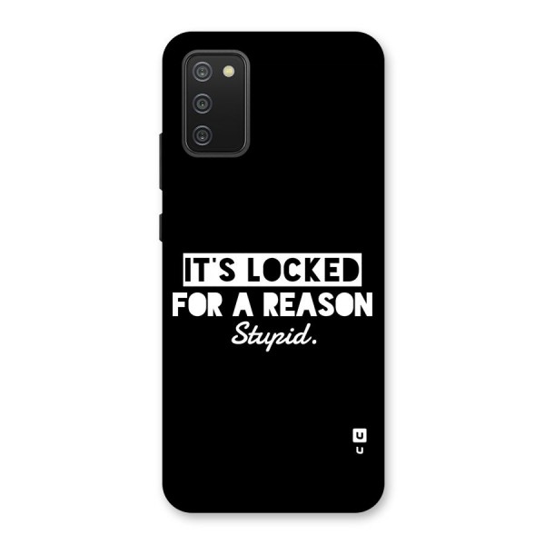Locked For Stupid Back Case for Galaxy M02s
