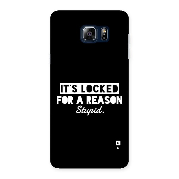 Locked For Stupid Back Case for Galaxy Note 5
