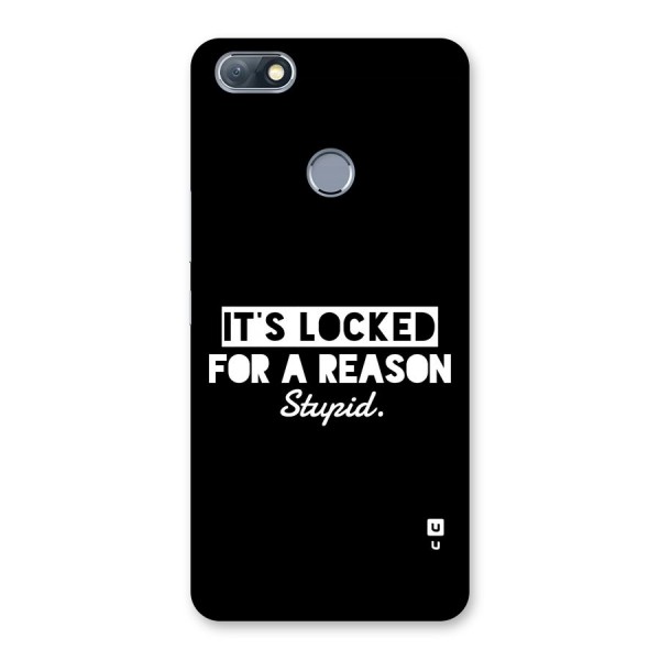 Locked For Stupid Back Case for Infinix Note 5