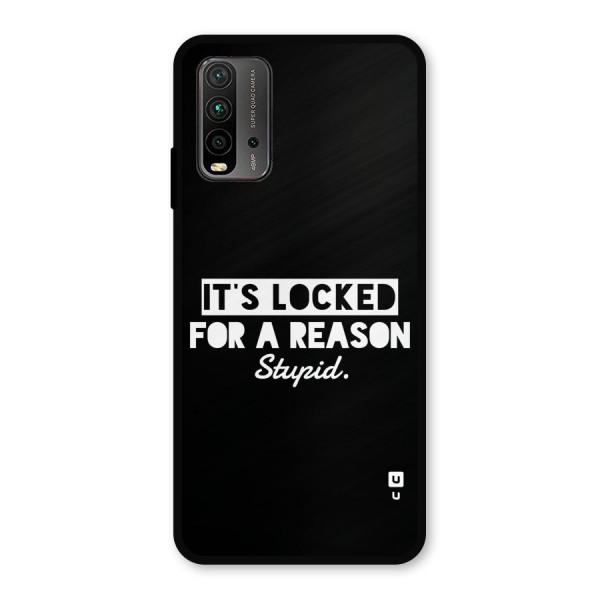 Locked For Stupid Metal Back Case for Redmi 9 Power