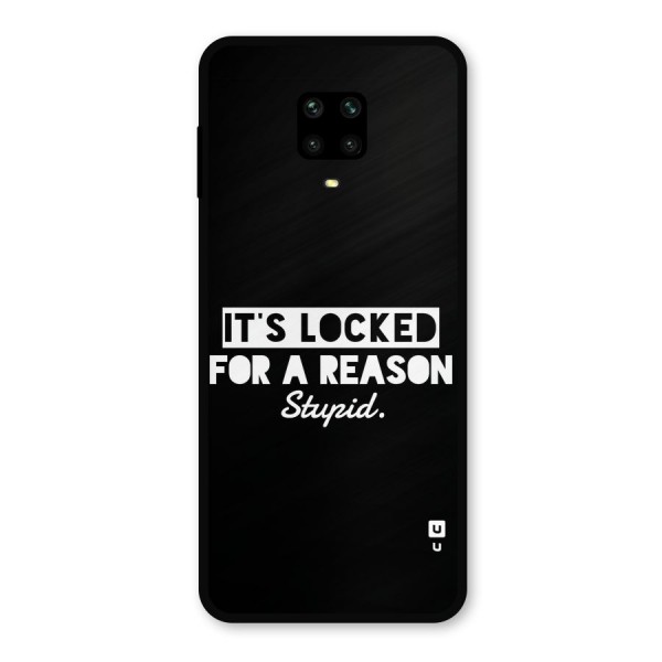 Locked For Stupid Metal Back Case for Redmi Note 9 Pro Max