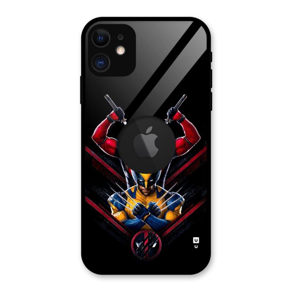 Logan And Wade Glass Back Case for iPhone 11 Logo Cut