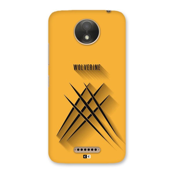 Logan Claw Back Case for Moto C Plus