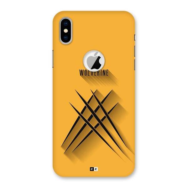 Logan Claw Back Case for iPhone X Logo Cut