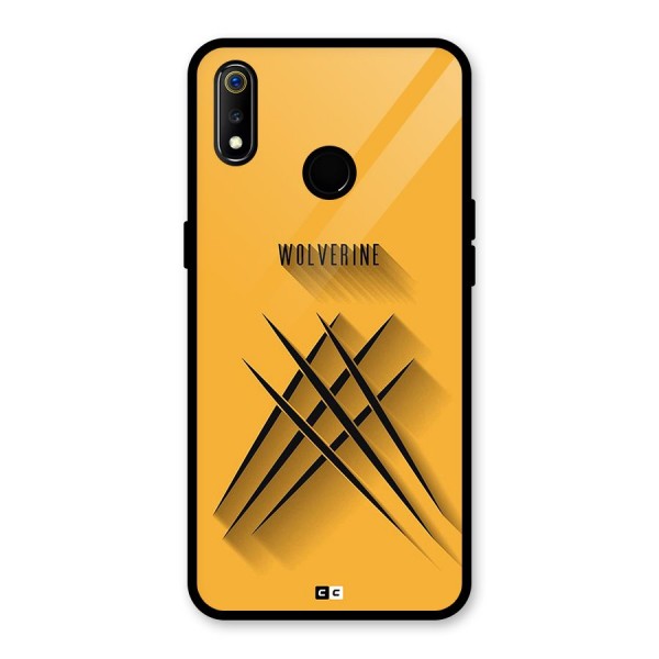 Logan Claw Glass Back Case for Realme 3