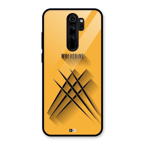 Logan Claw Glass Back Case for Redmi Note 8 Pro