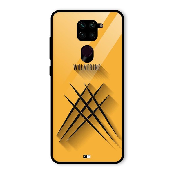 Logan Claw Glass Back Case for Redmi Note 9