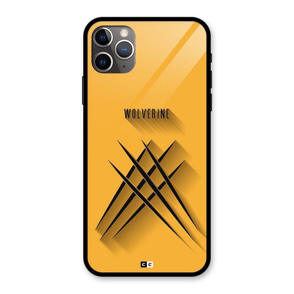 Logan Claw Glass Back Case for iPhone 11 Pro Max