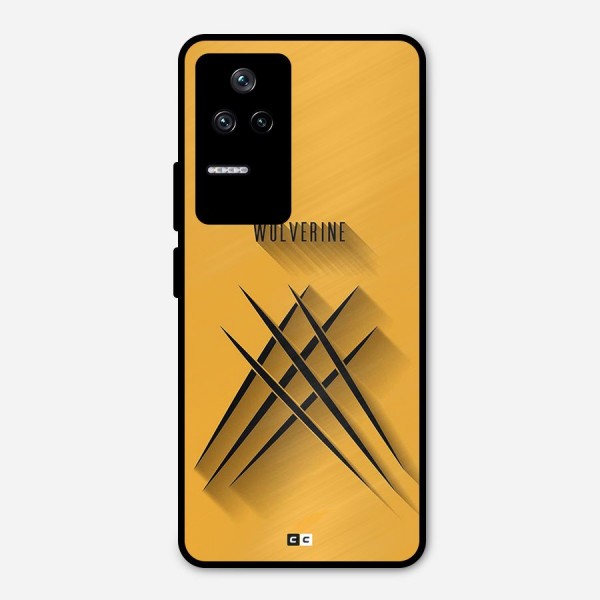 Logan Claw Metal Back Case for Poco F4 5G