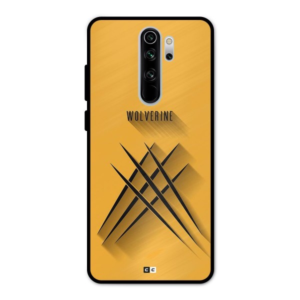 Logan Claw Metal Back Case for Redmi Note 8 Pro