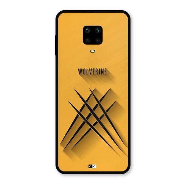 Logan Claw Metal Back Case for Redmi Note 9 Pro Max