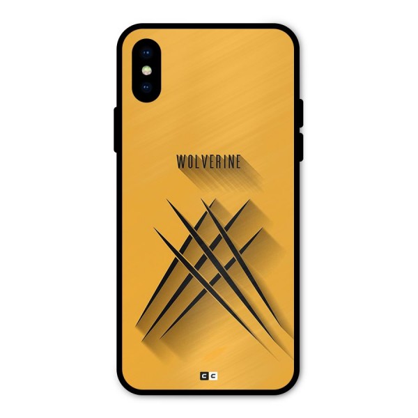 Logan Claw Metal Back Case for iPhone XS