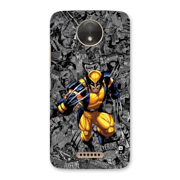 Logan Stance Back Case for Moto C Plus