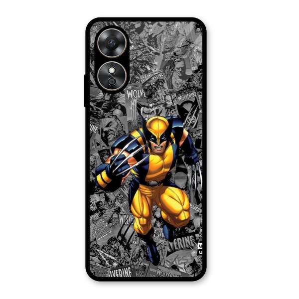 Logan Stance Glass Back Case for Oppo A17