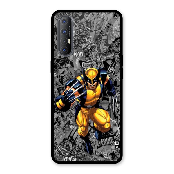 Logan Stance Glass Back Case for Oppo Reno3 Pro