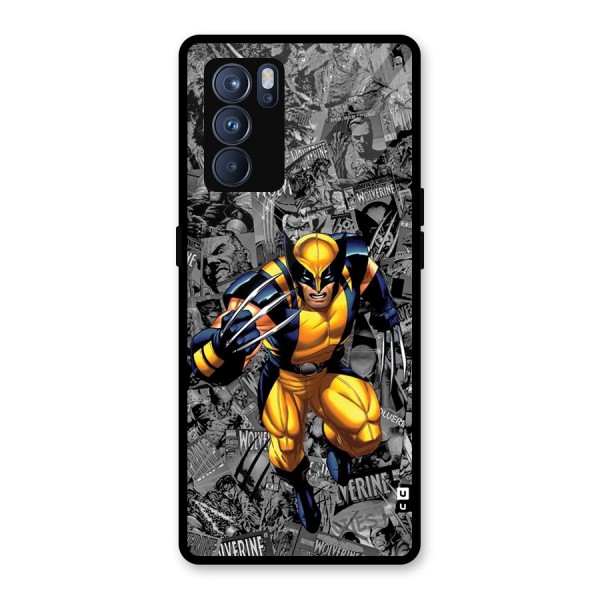 Logan Stance Glass Back Case for Oppo Reno6 Pro 5G