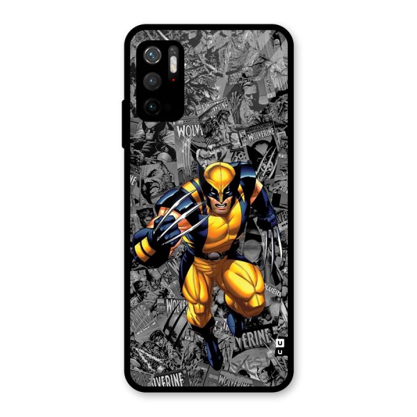 Logan Stance Glass Back Case for Poco M3 Pro 5G