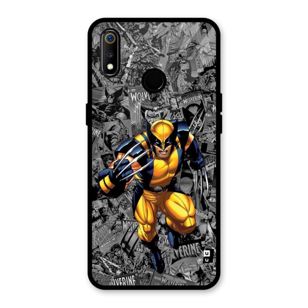 Logan Stance Glass Back Case for Realme 3
