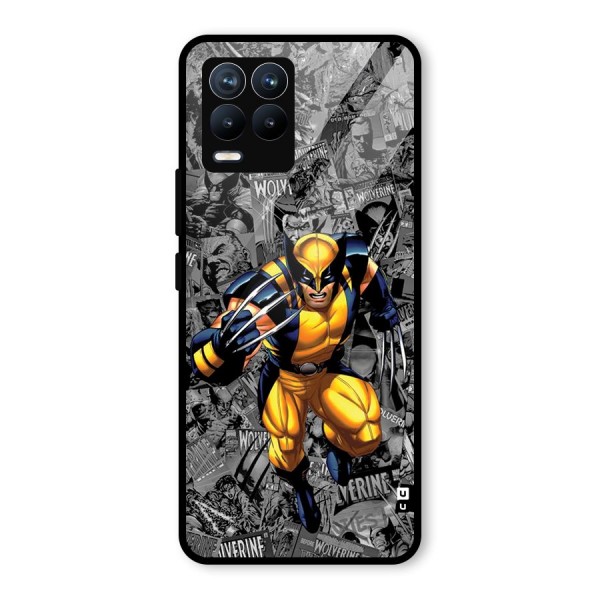 Logan Stance Glass Back Case for Realme 8 Pro