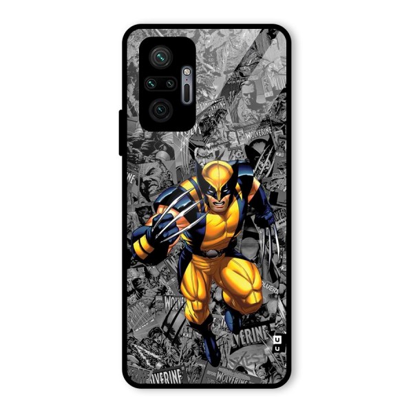 Logan Stance Glass Back Case for Redmi Note 10 Pro Max